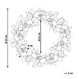 BELIANI - Couronne décorative LAJARES 50 cm Multicolore - vignette
