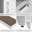 TECTAKE - Maison de toilettage pour chat FREYA avec tapis à gratter inclus blanc - vignette