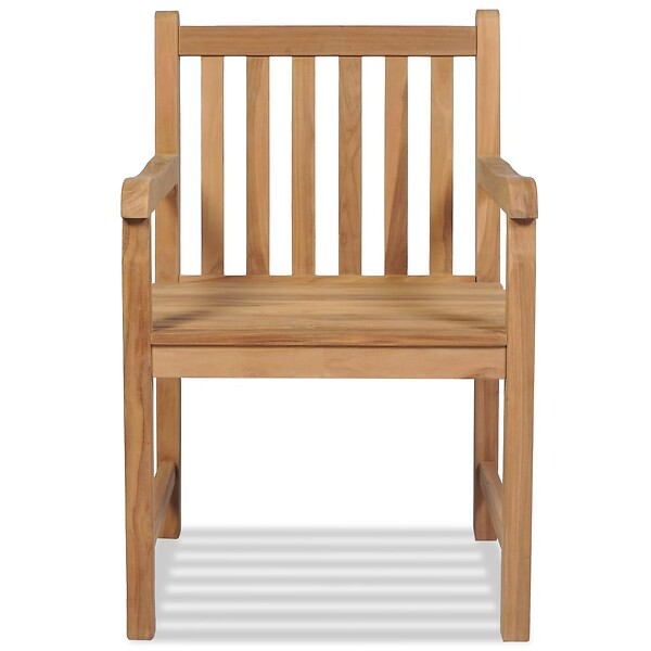 VIDAXL - vidaXL Chaises d'extérieur lot de 2 Bois de teck solide - large