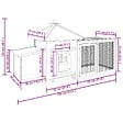 VIDAXL - vidaXL Poulailler avec nichoir Moka 190x72x102 cm Bois de sapin massif - vignette