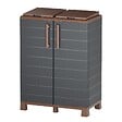 ARTPLAST - Abri Poubelles 2 Sacs Anthracite - Armoire Cache Poubelle de Tri Sélectif 68 x 37 x 90 cm Terrasse, Restaurant Art Plast - vignette