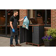 ARTPLAST - Abri Poubelles 2 Sacs Anthracite - Armoire Cache Poubelle de Tri Sélectif 68 x 37 x 90 cm Terrasse, Restaurant Art Plast - vignette