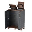 ARTPLAST - Abri Poubelles 2 Sacs Anthracite - Armoire Cache Poubelle de Tri Sélectif 68 x 37 x 90 cm Terrasse, Restaurant Art Plast - vignette