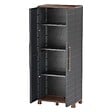 ARTPLAST - Armoire de rangement haute 2 portes 3 Etagères réglables 68 x 37 x 169cm - Meuble de Garage Atelier Buanderie Artplast - vignette