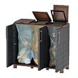 ARTPLAST - Armoire de tri 3 Portes Cache Poubelle de Tri Sélectif 102 x 37 x 90 cm Intérieur Extérieur Art Plast - vignette