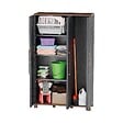 ARTPLAST - Armoire porte-balai Anthracite 3 portes 3 Etagères réglables 102 x 37 x 169 cm - Garage Buanderie Cellier Art Plast - vignette