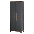 ARTPLAST - Armoire à balais + 3 Etagères Amovibles Anthracite 68 x 37 x 169 cm - Placard à balais Charge 60kg Garage Buanderie ArtPlast - vignette