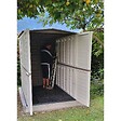 INTEC - Abri de Jardin Extérieur Beige - Cabanon de Jardin 151x146x200cm avec plancher - Rangement Outils, Vélos INTEC - vignette