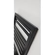 STANO - Radiateur sèche-serviettes eau chaude design KLEA 128 x 54 cm noir mat - vignette