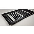 STANO - Radiateur sèche-serviettes eau chaude design KLEA 128 x 54 cm noir mat - vignette