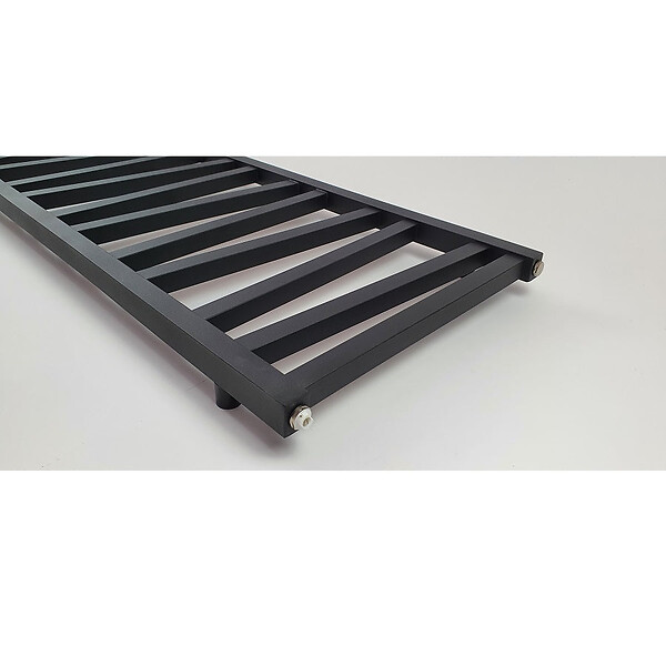 STANO - Radiateur sèche-serviettes eau chaude design CYRKA 97 x 50 cm noir mat - large