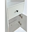 STANO - Grande armoire de rangement ARMARIA hauteur 120 cm mélaminé blanc 35 cm - vignette