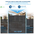 VOUNOT - Brise vue occultant en HDPE 150g/m² 1x10m avec attaches de fixation anthracite - vignette