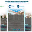 VOUNOT - Brise vue occultant en HDPE 150g/m² 1x20m avec attaches de fixation gris - vignette