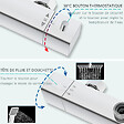 AICA SANITAIRE - AICA Colonne de douche thermostatique, avec mitigeur thermostatique - vignette