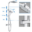 AICA SANITAIRE - AICA Colonne de douche thermostatique, avec mitigeur thermostatique - vignette
