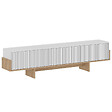 CONCEPT USINE - Meuble TV avec placards blanc et bois 180cm WOPI - vignette