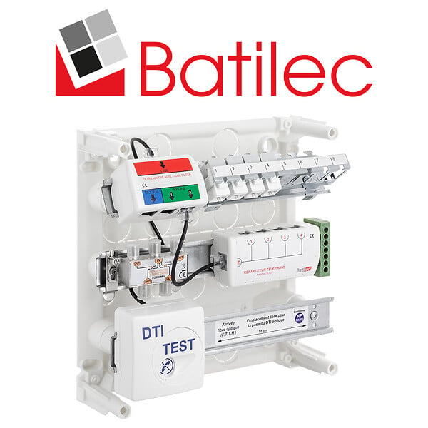 BATILEC - Coffret de communication GRADE 1 4 RJ45 Basic-BATILEC - large