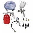 EINHELL - Kit garage et atelier Einhell – Visseuse, meuleuse, polisseuse, compresseur + accessoires et batteries - vignette