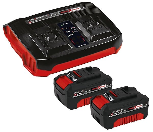 EINHELL - Kit jardin sans fil Einhell – Coupe-bordure, souffleur, taille-haies, ébrancheur + 2 batteries 4.0Ah - large