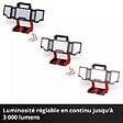 EINHELL - Lampe à batterie  TP-CL 18/3000 Li Set - Solo avec trépied - vignette