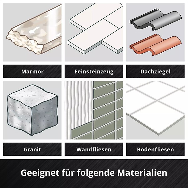 EINHELL - Coffret de forets diamantés XS-CASE , 4 pièces - large