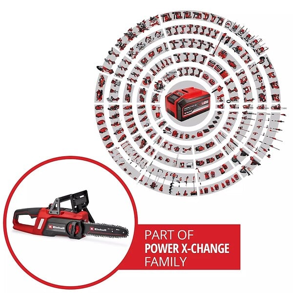 EINHELL - Tronçonneuse sans fil – GE-LC 18/25 Li BL-Solo - 22,5 cm - Brushless - 6,5 m/s - 18 V - large