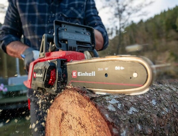 EINHELL - Tronçonneuse sans fil – GE-LC 18/25 Li BL-Solo - 22,5 cm - Brushless - 6,5 m/s - 18 V - large