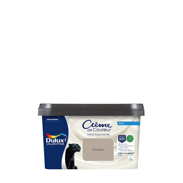 DULUX VALENTINE - Peinture intérieure mate biosourcée - Gazelle - 2,25 L - large