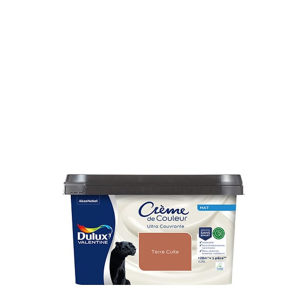 DULUX VALENTINE - Peinture multi-supports - Biosourcée - Terre Cuite - 2,25 L - large