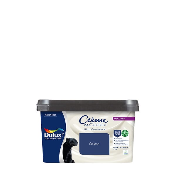 DULUX VALENTINE - Peinture intérieure biosourcée - Dulux Valentine Éclipse - Velours 2,25L - large