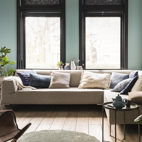 DULUX VALENTINE - Peinture Crème de Couleur Biosourcé - Vert Jade - Satin - 2,25 L - large