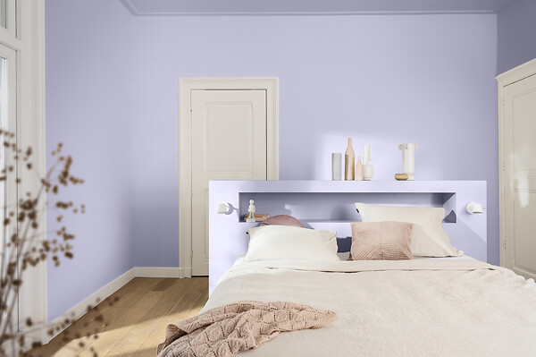 DULUX VALENTINE - Peinture biosourcée Crème de Couleur - Larme Violette 2,25L - large