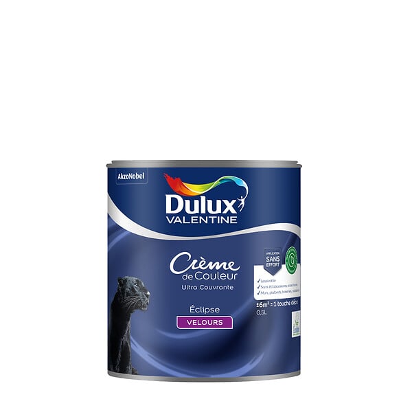 DULUX VALENTINE - Peinture intérieure biosourcée Éclipse Velours - 0,5L - large