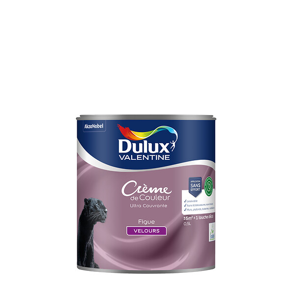 DULUX VALENTINE - Peinture biosourcée - Figue - Velours - 0,5L - large
