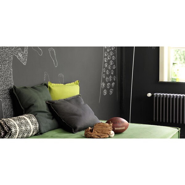 DULUX VALENTINE - Peinture Crème de Couleur Biosourcé - Anthracite - Satin - 0,5 L - large