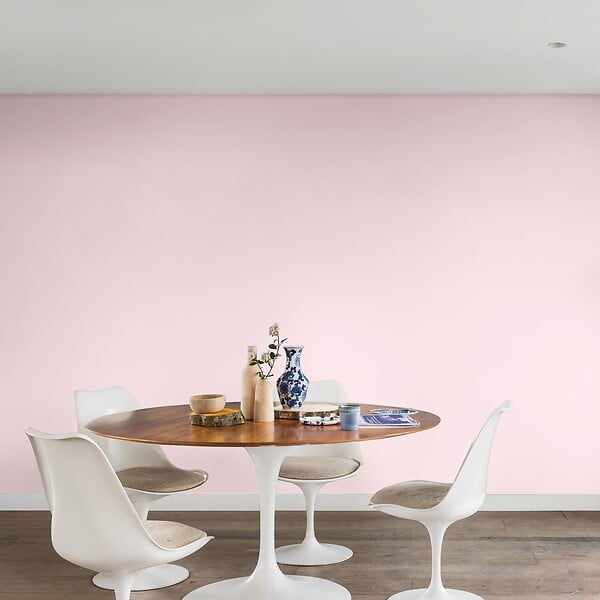 DULUX VALENTINE - Peinture Crème de Couleur Biosourcé - Bouton de Rose - Satin - 0,5 L - large