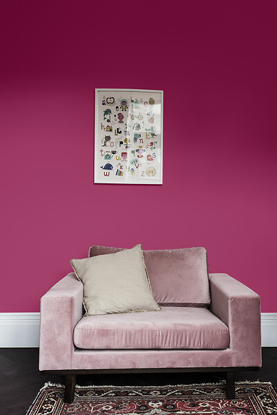 DULUX VALENTINE - Peinture biosourcée Crème de Couleur - Rose Calypso - 0,5L - large