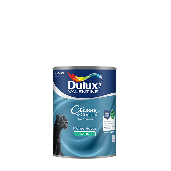 DULUX VALENTINE - Peinture multi-supports biosourcée - Marée Haute - Satin - 1L - large