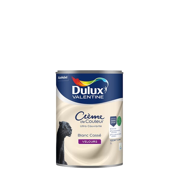 DULUX VALENTINE - Peinture intérieure biosourcée - Blanc Cassé - 1L - large
