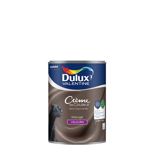 DULUX VALENTINE - Peinture intérieure biosourcée - Wengé - Velours - 1L - large