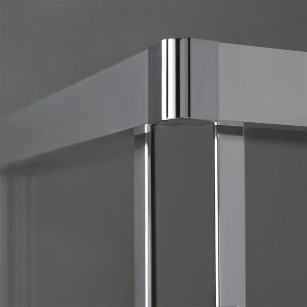 KIAMAMI VALENTINA - Cabine De Douche Transparente Carrée 80X80 Ouverture Coulissante Design Moderne - large