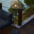 LUMISKY - Lampadaire extérieur sans fil STANDY BAMBOU H150cm - vignette
