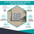 ATOLE - Cache Climatisation  en aluminium thermolaqué , Taille 1 : H. 80 x L. 100 x P. 54 cm, Baroque , Blanc - vignette