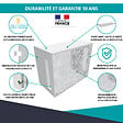 ATOLE - Cache Climatisation  en aluminium thermolaqué , Taille 1 : H. 80 x L. 100 x P. 54 cm, Baroque , Blanc - vignette