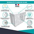 ATOLE - Cache climatiseur ATOLE en Aluminium Thermolaqué , Taille 2 : H. 113 x L. 110 x P. 64 cm, Ventelle, Blanc - vignette