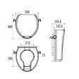 PELLET - Réhausse WC PMR PELLET plastique blanc avec abattant 10 cm + Barre de maintien coudée PMR PELLET Essentiel - vignette