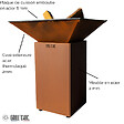 GRILL'CHIC - Brasero Cevenol Acier Normal Carre 74 Imitation Corten Double Cuve - vignette
