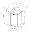 GRILL'CHIC - Brasero Cevenol Acier Normal Carre 74 Rouge Double Cuve - vignette