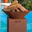 GRILL'CHIC - Bol A Feu Cevenol Corten Normal Rond 74 Simple Cuve - vignette